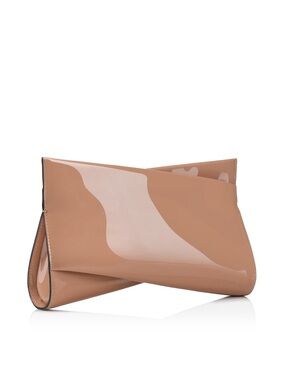 Christian Loubutin- Louboutwist Patent Leather Chain Clutch-AUTHENTIC AND NEW